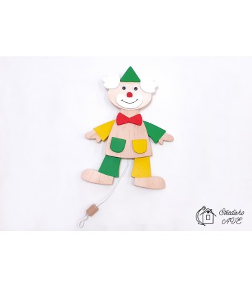 Kamarád KLAUN - tahací závěsná hračka