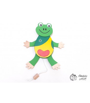 Kamarád ŽÁBA - tahací závěsná hračka