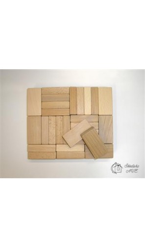 Stavebnice KOSTKY natural