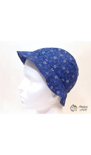 Klobouk šestidílný - vzor modrotisk A