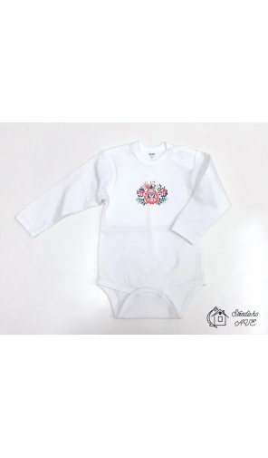 Kojenecké body s prvky FOLKLORU - dlouhý rukáv