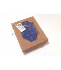 Pánská kravata v dárkové krabičce - vzor modrotisk typ A