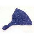 Dámská čelenka, šátek - vzor modrotisk typ A