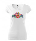 Dámské triko FOLKLOR bílé