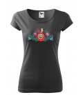 Dámské triko FOLKLOR černé