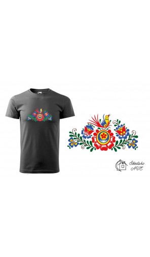 Pánské triko FOLKLOR černé