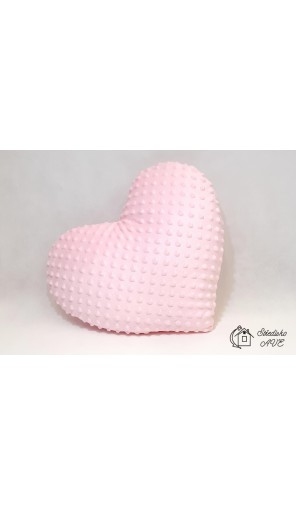 Polštářek ve tvaru SRDCE - růžový