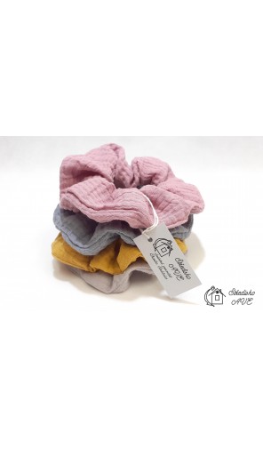 Gumička do vlasů - mušelín