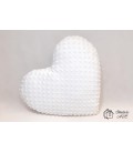 Polštářek ve tvaru SRDCE - bílý