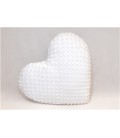 Polštářek ve tvaru SRDCE - bílý