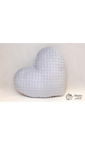 Polštářek ve tvaru SRDCE - šedý
