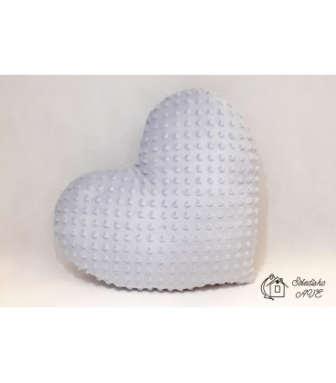 Polštářek ve tvaru SRDCE - šedý