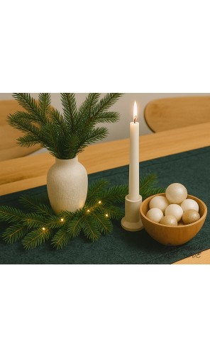 Vánoční ubrus 70 x 70 , s ozdobným lemem - zelený